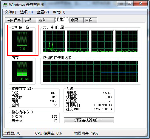 cpu使用率忽高忽低