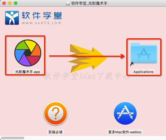 2拖入到【Applications】文件夾中