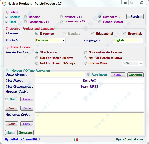 navicat for mysql 12破解工具