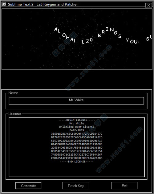 sublime text3注冊(cè)機(jī)