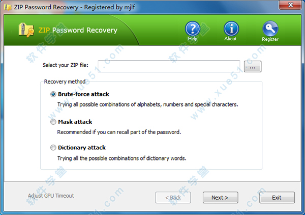 zip密碼破解軟件(zip password recovery)破解版